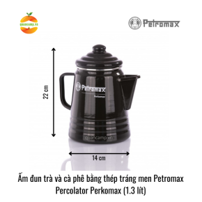 Ấm đun trà và cà phê bằng thép tráng men Petromax Percolator Perkomax (1.3 lít)