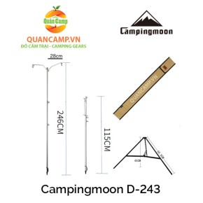 Cây treo đèn dã ngoại Campingmoon D-243