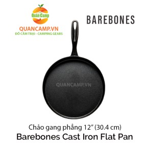 Chảo gang phẳng chống dính Barebones Cast Iron Flat Pan 12 inches (30.4cm)