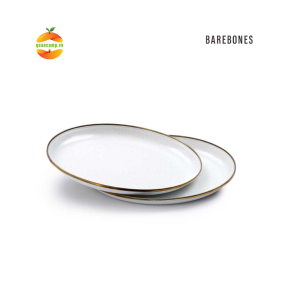 Bộ đĩa ăn tráng men Barebones Enamel Deep Plate Set 11 inches (27.9 cm)