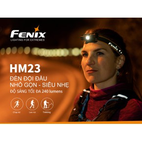 Đèn pin đội đầu, đeo trán Fenix HM23
