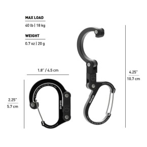 Móc khóa đa năng Carabiner Heroclip® Mini