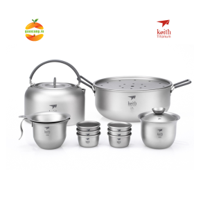 Bộ ấm pha trà Titanium Tea Set KEITH Ti3900