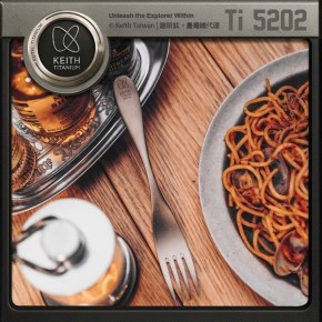 Nĩa bàn ăn Titanium Keith Ti5202 - dài 18cm