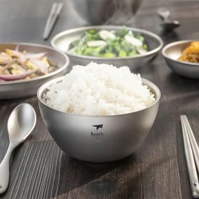 Tô chén ăn cách nhiệt 2 lớp Titanium Keith Ti5352 - 250ml