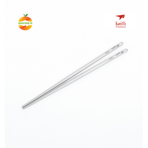 Bộ đũa vuông titanium square chopsticks set KEITH Ti5651 (bộ 10 đôi)