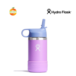 Bình giữ nhiệt cổ rộng Hydro Flask Kids Wide Mouth Straw Lid & Boot 12oz 354ml