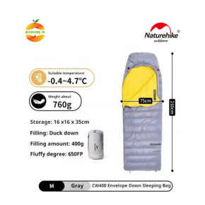Túi ngủ lông vũ cao cấp Naturehike NH18C400-D CW400