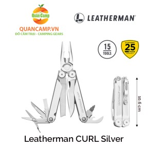 Dụng cụ cầm tay đa năng Leatherman CURL - Silver - 15 tools - Bảo hành chính hãng 25 năm