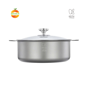 Nồi titanium nắp thuỷ tinh KEITH Titanium Ti8125 - 5500ml