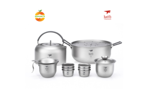 Bộ ấm pha trà Titanium Tea Set KEITH Ti3900